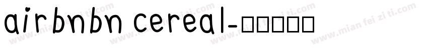 airbnbn cereal字体转换
